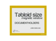 Magnetic windows Tabloid (US size) | Yellow