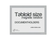 Magnetic windows Tabloid (US size) | Silver-gray