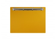 Magnetic ring binder clipboard A4 - landscape | Yellow