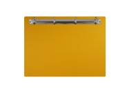 Magnetic ring binder clipboard A4 - landscape | Yellow