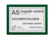 Magnetic window A5 (incl. cut out) | Green