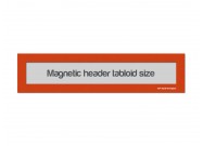 Magnetic Window Headers Tabloid (US size) | Orange