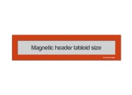 Magnetic Window Headers Tabloid (US size) | Orange