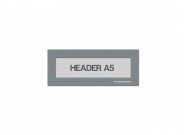 Magnetic window A5 headers | Gray