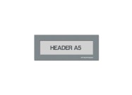 Magnetic window A5 headers | Gray