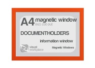 Magnetic windows A4 (incl. cut out) | Orange