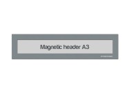 Magnetic window A3 headers | Gray