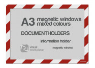 Magnetic windows A3 (various colours) | Red / White
