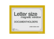 Magnetic windows Letter incl. cut out (US size) | Yellow