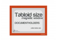 Magnetic windows Tabloid incl. cut out (US size) | Orange