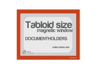 Magnetic windows Tabloid incl. cut out (US size) | Orange