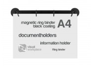 Magnetic ring binder A4 (stainless) document
