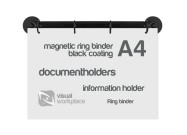 Magnetic ring binder A4 (stainless) document