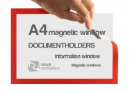 Magnetic display pocket A4