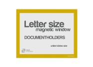 Magnetic window Letter size yellow