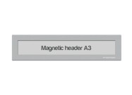 Magnetic window A3 headers | Silver-gray