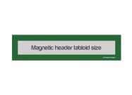 Magnetic Window Headers Tabloid (US size) | Green