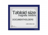 Magnetic windows Tabloid incl. cut out (US size) | Blue