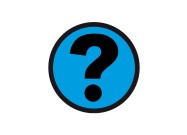 Question magnet 5cm  | Blue